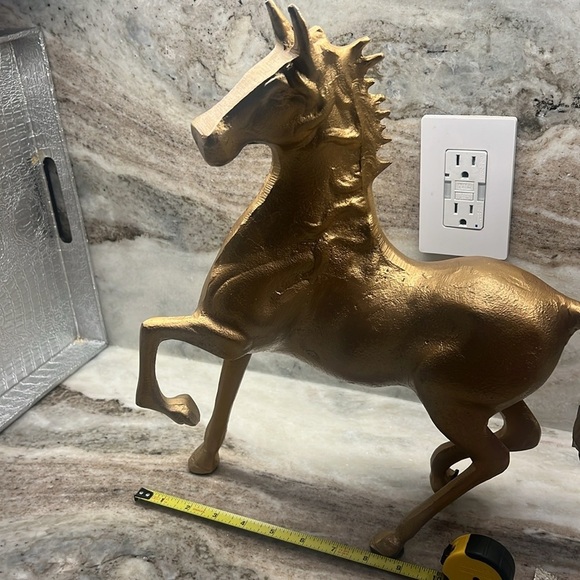 Elegant Gold Horse Sculpture - Picture 5 of 5